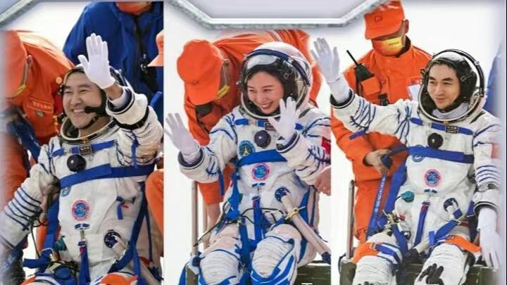 بازگشت موفق فضانوردان چینی به زمین 📽️